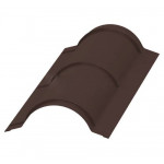 Планка конька круглого Металл Профиль R110х2000 мм Полиэстер (PE) 0,45 мм RAL 8017 шоколадно-коричневый