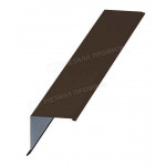 Планка торцевая Металл Профиль 95х120х2000 мм Полиэстер (PE) 0,45 мм RAL 8017 шоколадно-коричневый