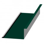 Планка примыкания нижняя Металл Профиль 250х122х2000 мм Полиэстер (PE) 0,45 мм RAL 6005 зеленый мох