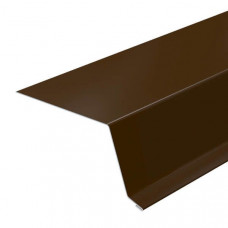 Планка капельник Металл Профиль 79х55х2000 мм Полиэстер (PE) 0,45 мм RAL 8017 шоколадно-коричневый (Metall Profil)