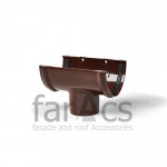Воронка желоба FarAcs коричневый 125x82