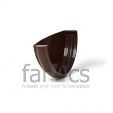 Заглушка желоба универсальная FarAcs коричневый 125x82 (Фаракс)