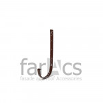 Кронштейн желоба металлический FarAcs коричневый 125x82
