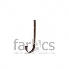 Кронштейн желоба металлический FarAcs коричневый 125x82 (Фаракс)