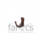 Кронштейн желоба ПВХ FarAcs коричневый 125x82