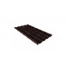 Металлочерепица Grand Line Kamea Drap TX 0,5 мм RAL 8017 шоколадно-коричневый (Гранд Лайн)