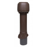 Вентиляционный выход Vilpe 125/700 мм изолированный с колпаком цвет коричневый