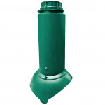 Выход канализации Krovent Pipe-VT 110/125 мм изолированный зелёный