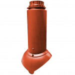 Выход канализации Krovent Pipe-VT 110/125 мм изолированный красно-коричневый