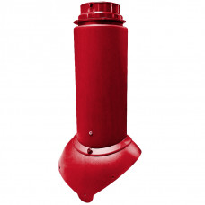 Выход канализации Krovent Pipe-VT 110/125 мм изолированный красный (Кровент)
