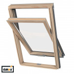 Мансардное окно DAKEA KAV B1500 C4A деревянное с двухкамерным стеклопакетом 55 x 98 см