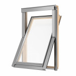 Мансардное окно RoofLITE+ Solid Pine AAY B900 S6A деревянное с однокамерным стеклопакетом 114 x 118 см