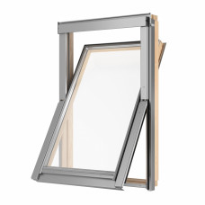Мансардное окно RoofLITE+ Slim Pine DPY B900 C4A деревянное с однокамерным стеклопакетом 55 x 98 см (Руфлайт+)