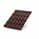 Металлочерепица Металл Профиль Ламонтерра 0,5 мм Puretan 35 мкм цвет RAL 8017 шоколадно-коричневый