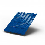 Металлочерепица Металл Профиль Ламонтерра 0,5 мм Purman 50 мкм цвет RAL 5005 сигнальный синий