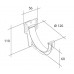 Кронштейн желоба Grand Line ПВХ D120/87 мм шоколадный (Гранд Лайн)