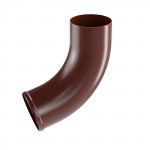 Колено сливное гладкое 72° ТРИТОН ЕВРО Полиэстер (PE) 135/100 мм RAL 8017 шоколадно-коричневый