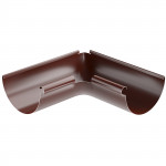 Угол желоба 90° внутренний ТРИТОН ЕВРО Полиэстер (PE) 135/100 мм RAL 8017 шоколадно-коричневый