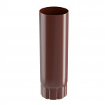 Труба водосточная круглая ТРИТОН ЕВРО Полиэстер (PE) 135/100 мм 1 м RAL 8017 шоколадно-коричневый