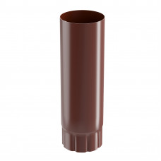 Труба водосточная круглая ТРИТОН ЕВРО Полиэстер (PE) 135/100 мм 1 м RAL 8017 шоколадно-коричневый (Triton)