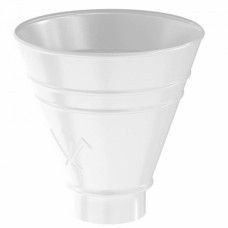 Воронка водосборная (ведро) круглая Aquasystem Полиуретан (PU) Matt 125/90 мм RAL 9003 сигнальный белый (Аквасистем)